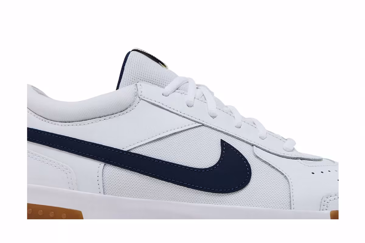 NikeCourt Zoom Lite 3 White Midnight Navy Gum, view 3