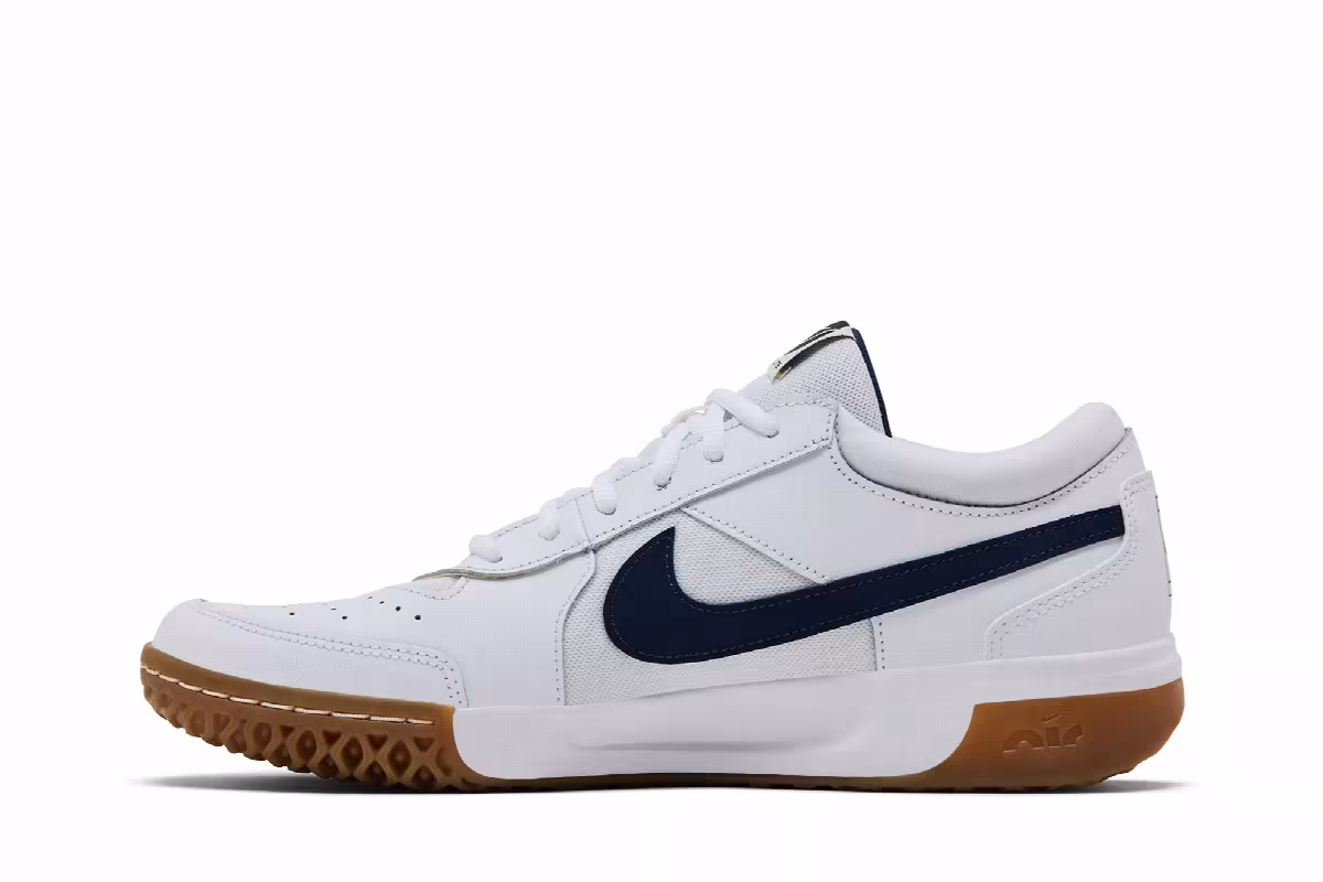 NikeCourt Zoom Lite 3 White Midnight Navy Gum, view 4