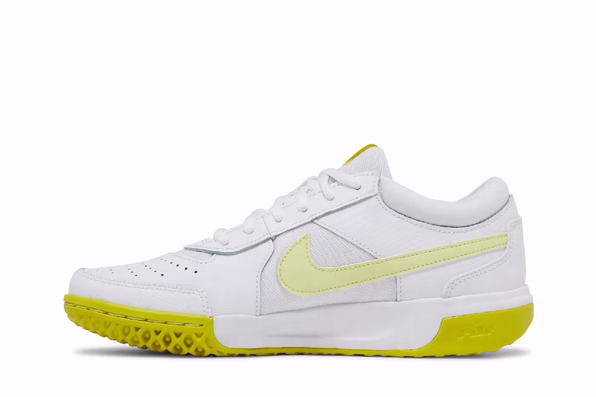 Women's NikeCourt Zoom Lite 3 White High Voltage, view 4