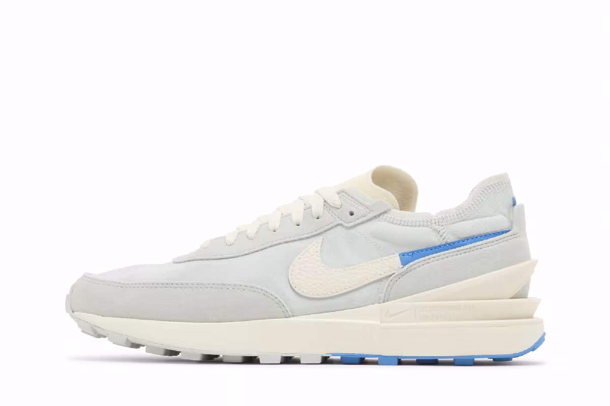 Nike Waffle One SE Split - Light Silver Photo Blue, view 4