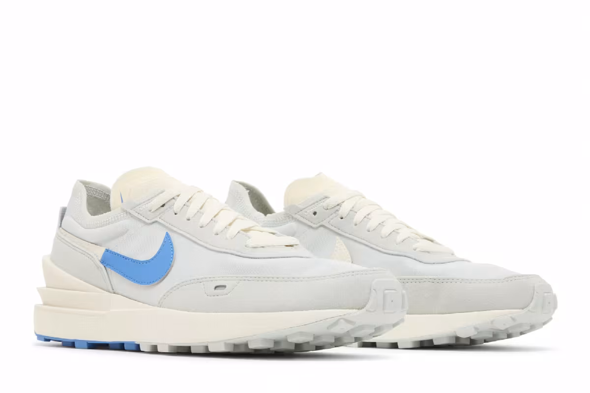 Nike Waffle One SE Split - Light Silver Photo Blue, view 9