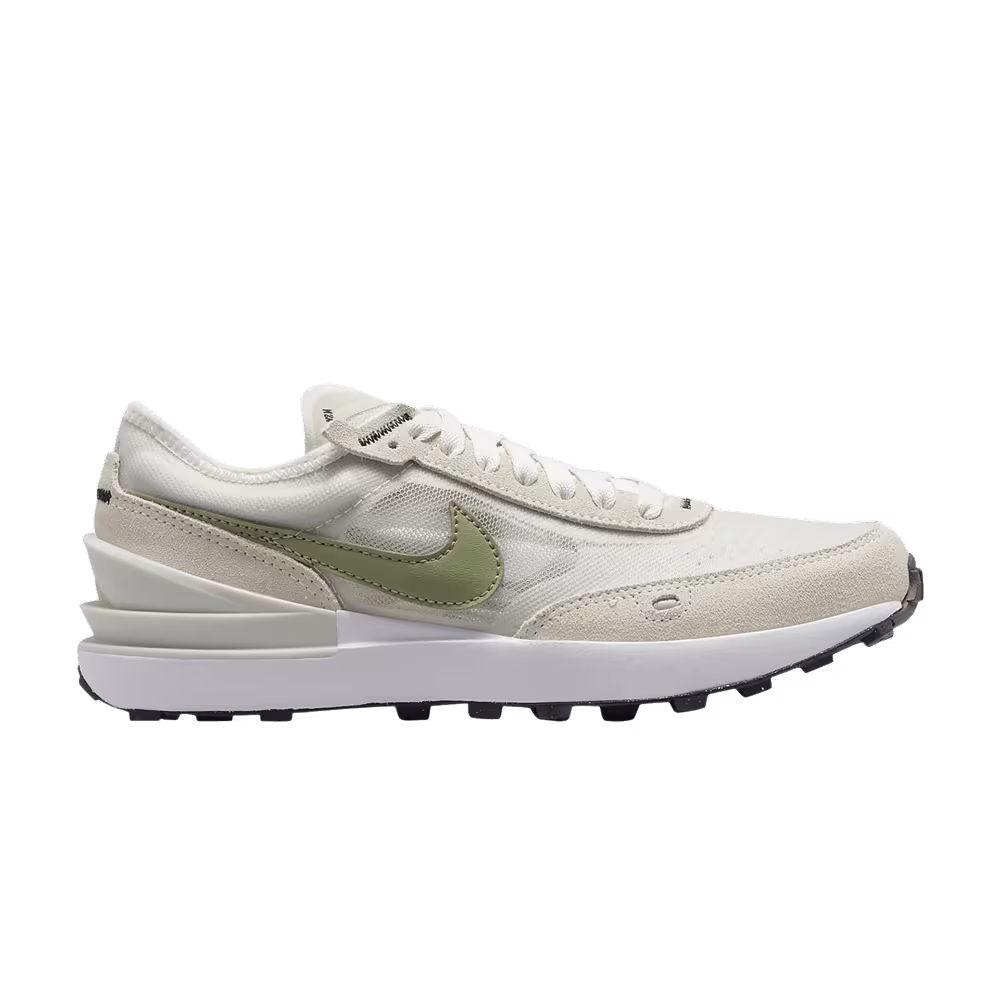 Nike Waffle One GS Light Bone Oil Green