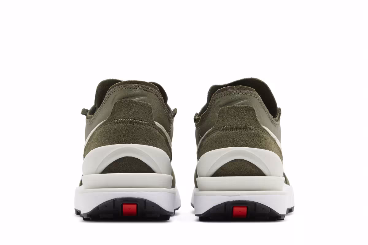 Nike Waffle One Leather Medium Olive, view 7