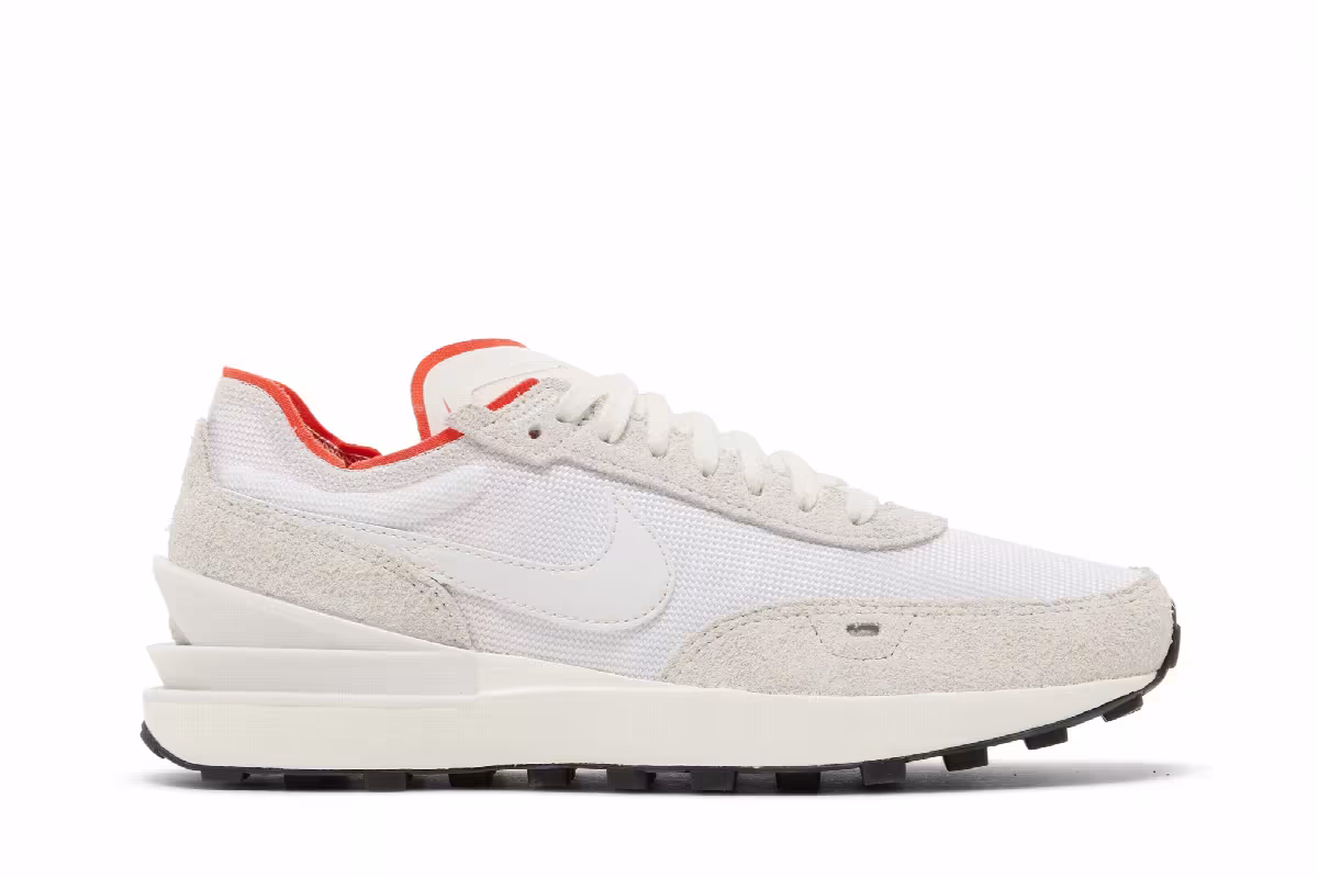 Nike Women's Waffle One Vintage White Picante Red, view 2