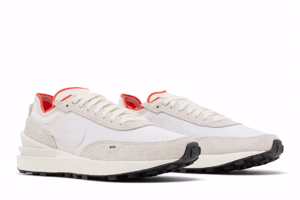 Nike Women's Waffle One Vintage White Picante Red, view 9