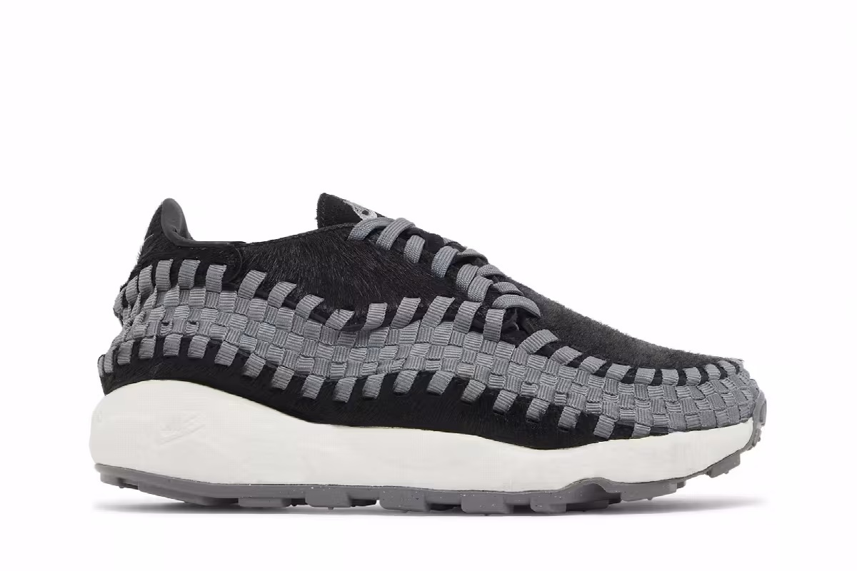 Nike Women's Air Footscape Woven Black Smoke Grey, view 2