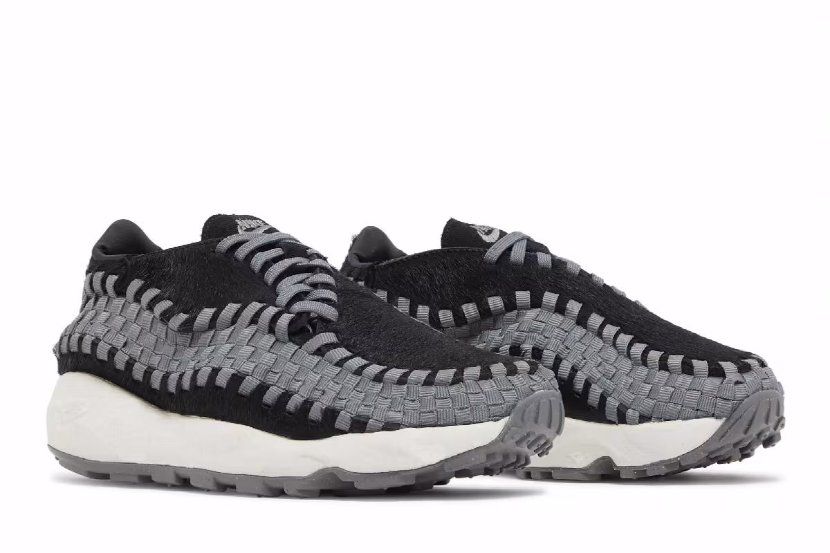 Nike Women's Air Footscape Woven Black Smoke Grey, view 9