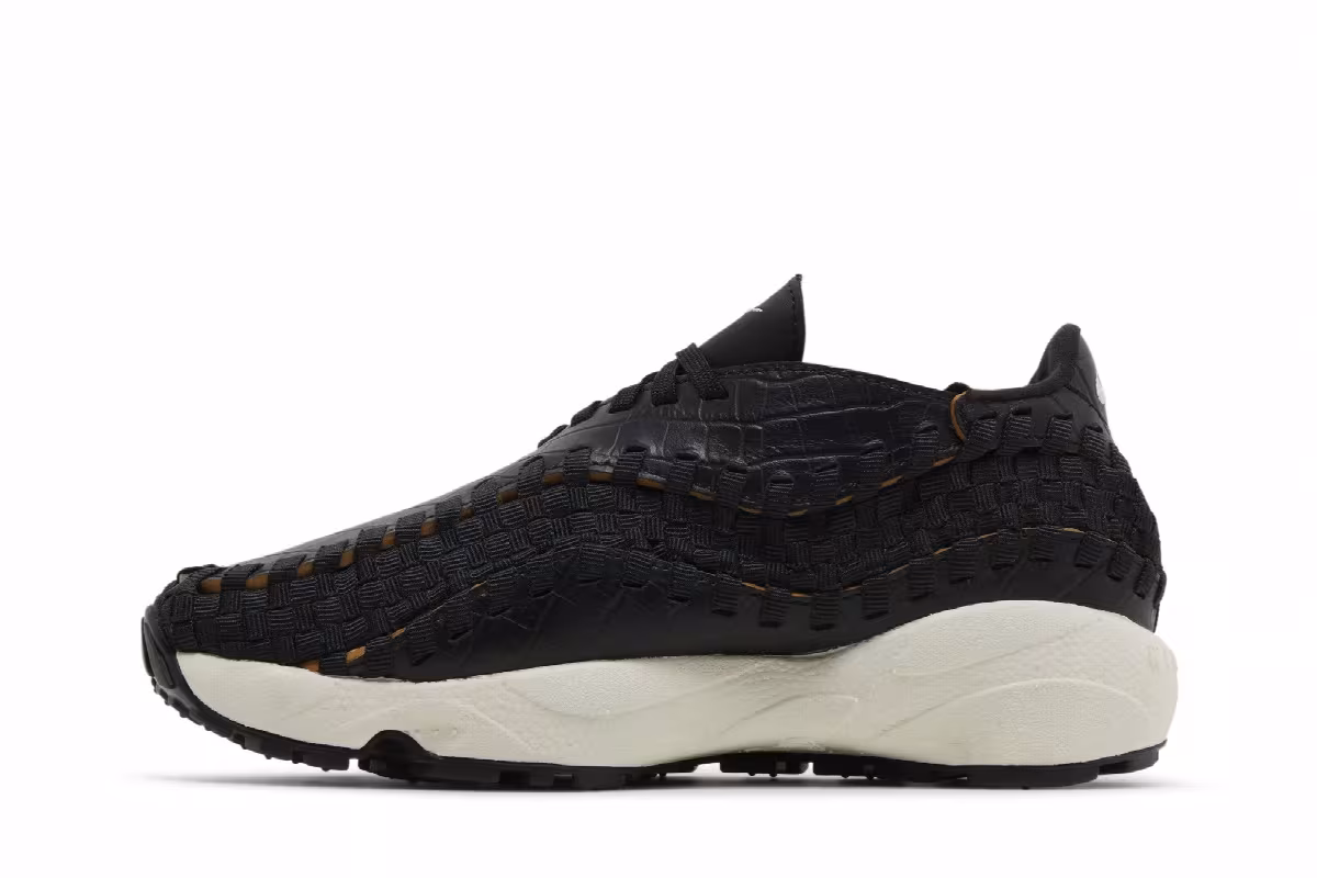 Nike Women's Air Footscape Woven Black Croc, view 4