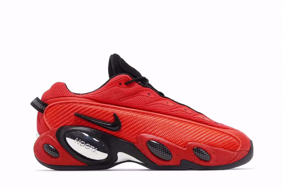 NOCTA x Nike Glide Bright Crimson, view 2
