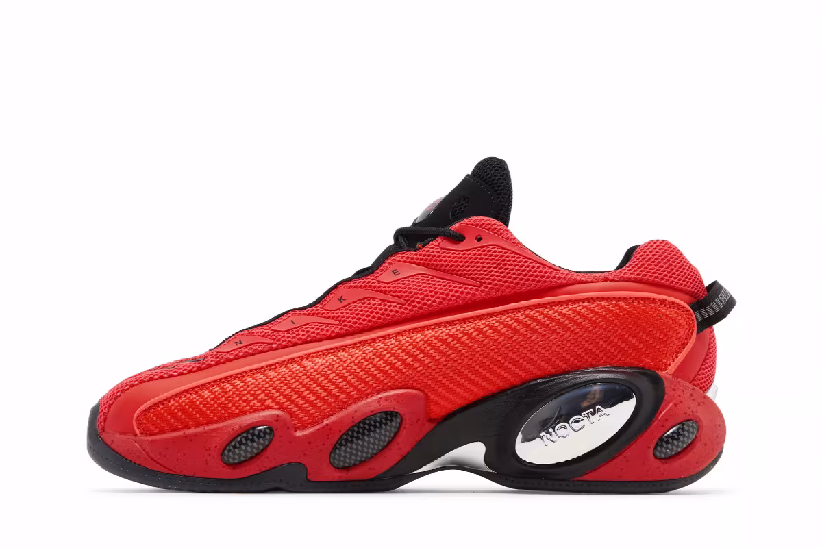 NOCTA x Nike Glide Bright Crimson, view 4