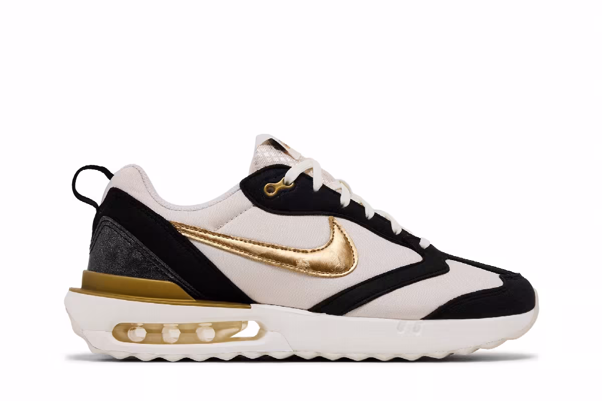 Nike Women's Air Max Dawn Black Orewood Gold, view 2