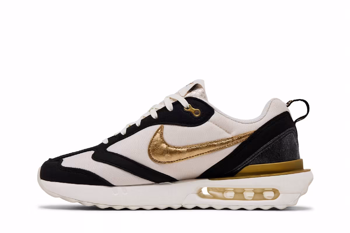 Nike Women's Air Max Dawn Black Orewood Gold, view 4