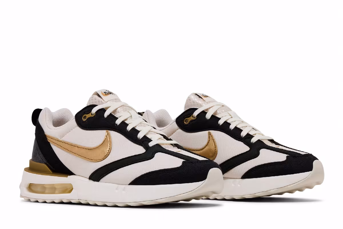 Nike Women's Air Max Dawn Black Orewood Gold, view 9