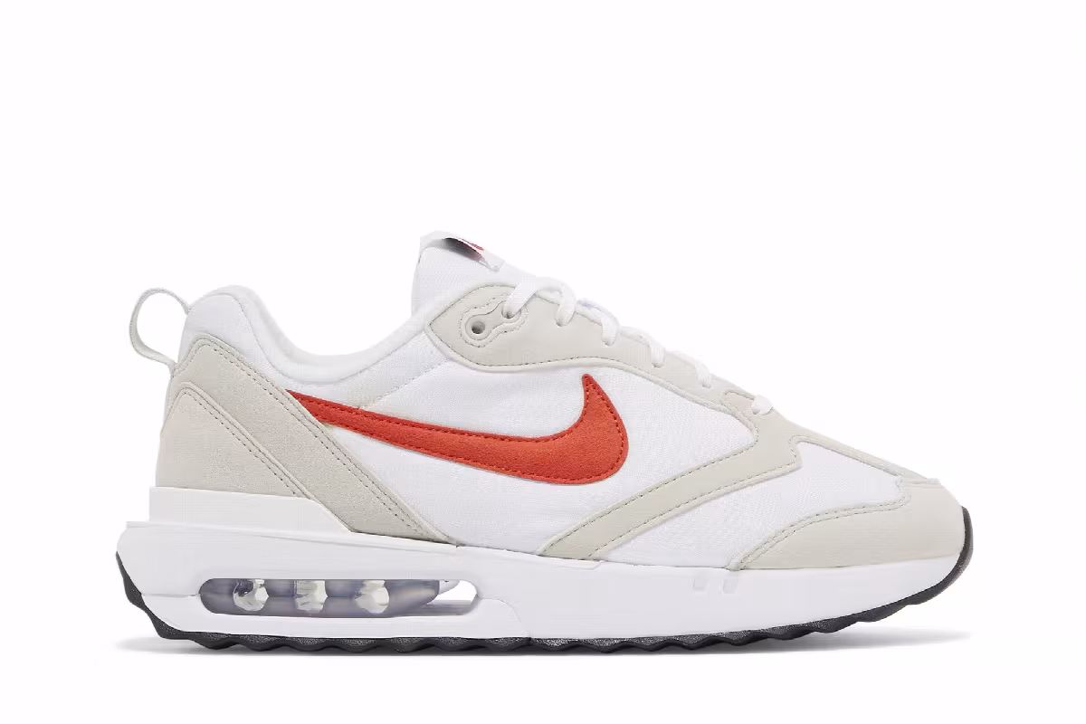 Nike Women's Air Max Dawn Light Bone Picante Red, view 2