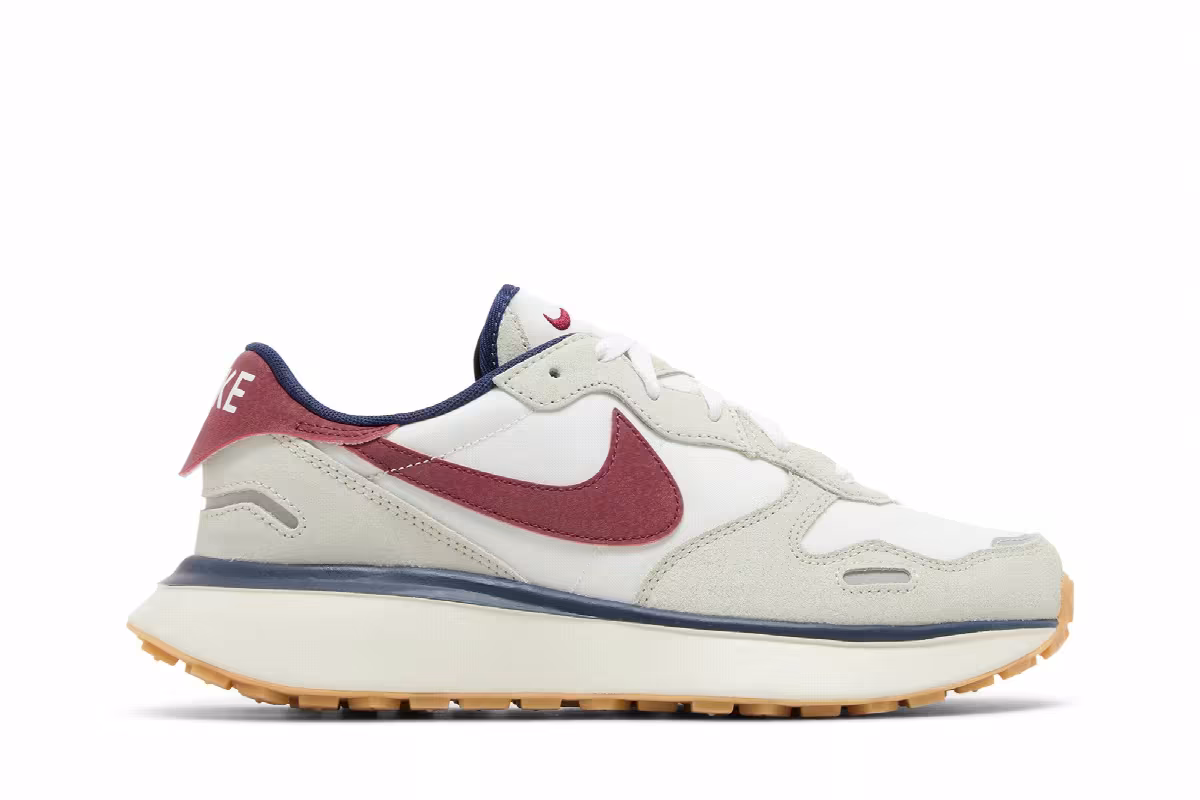 Nike Women's Phoenix Waffle Light Bone Team Red, view 2