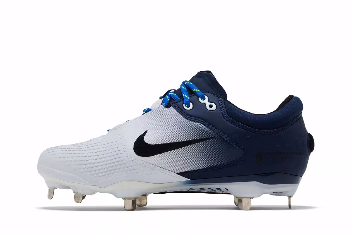 Nike Women's Hyperdiamond 4 Elite Midnight Navy, view 4