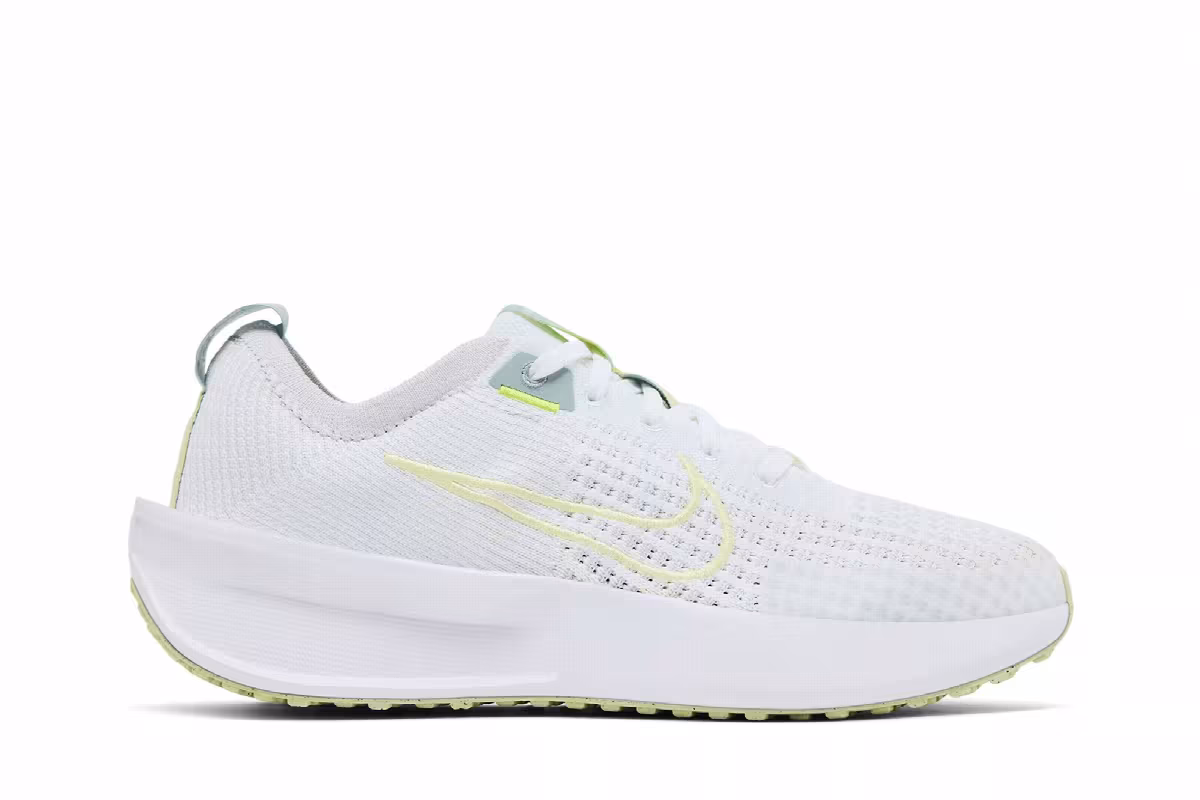 Nike Women's Interact Run White Life Lime, view 2