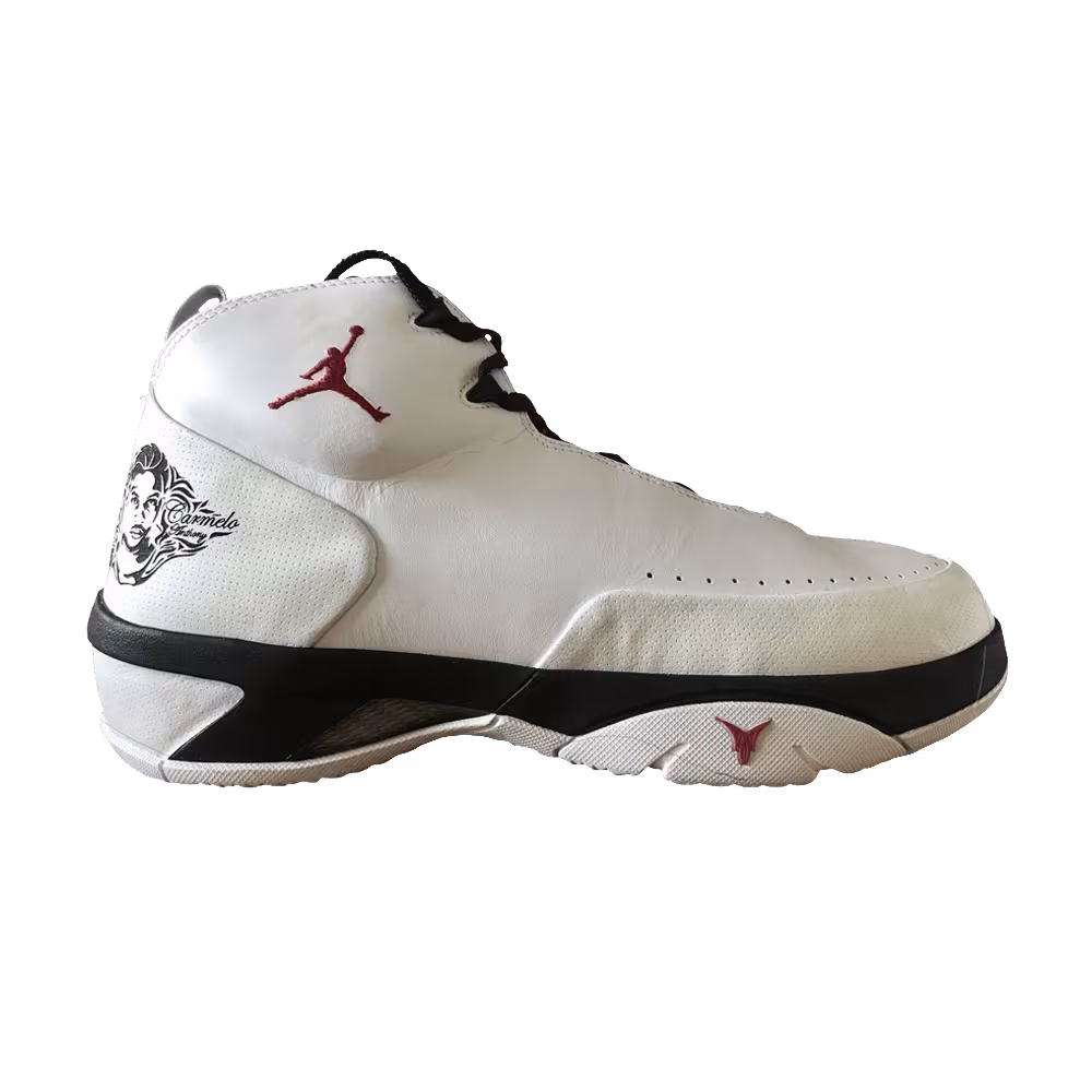 Air Jordan Melo M3 White Varsity Red