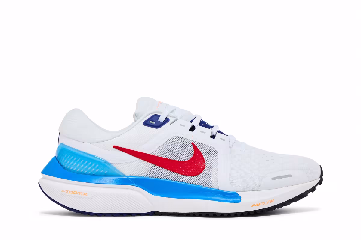 Nike Air Zoom Vomero 16 White Photo Blue Red, view 2