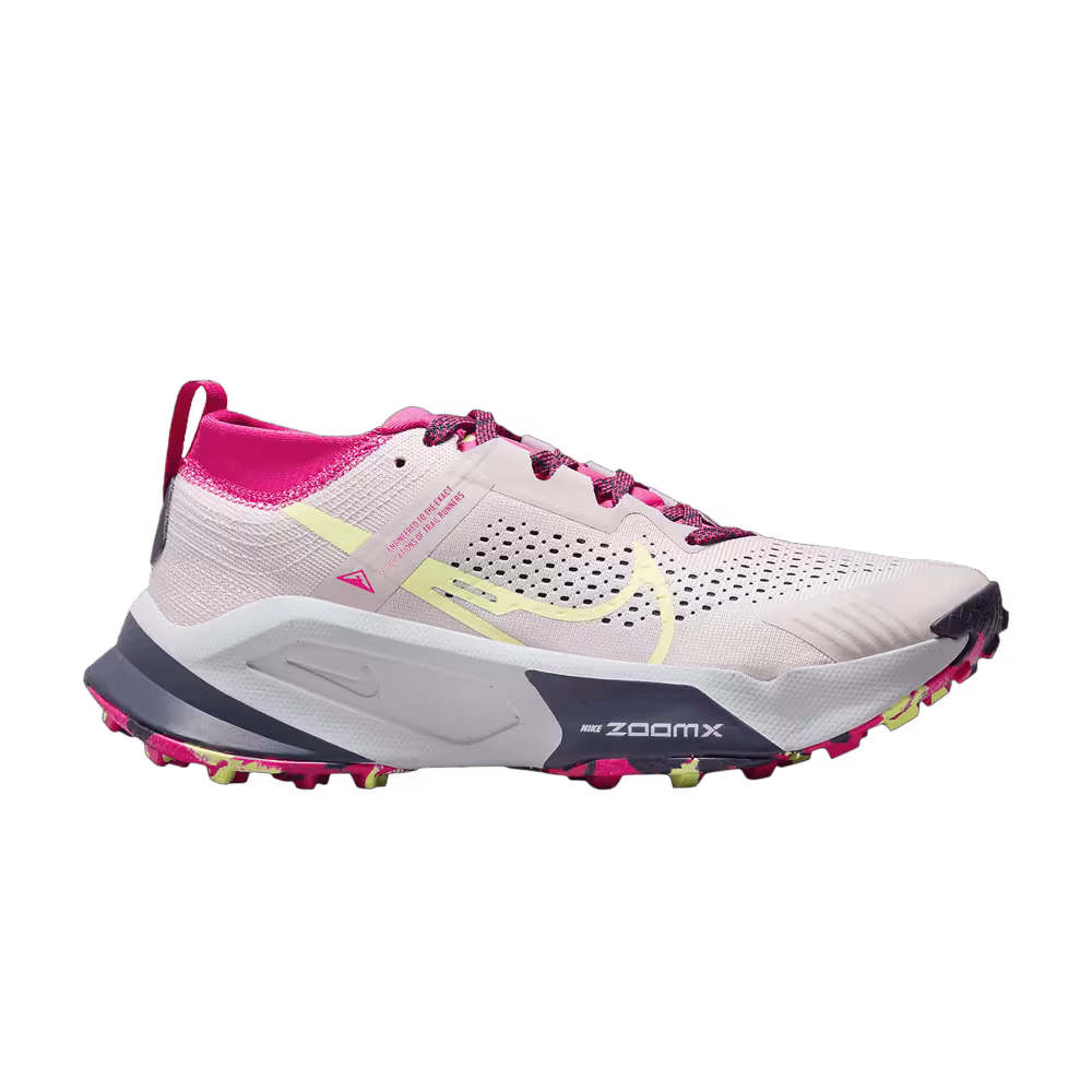 Nike Women's ZoomX Zegama Platinum Violet Luminous Green