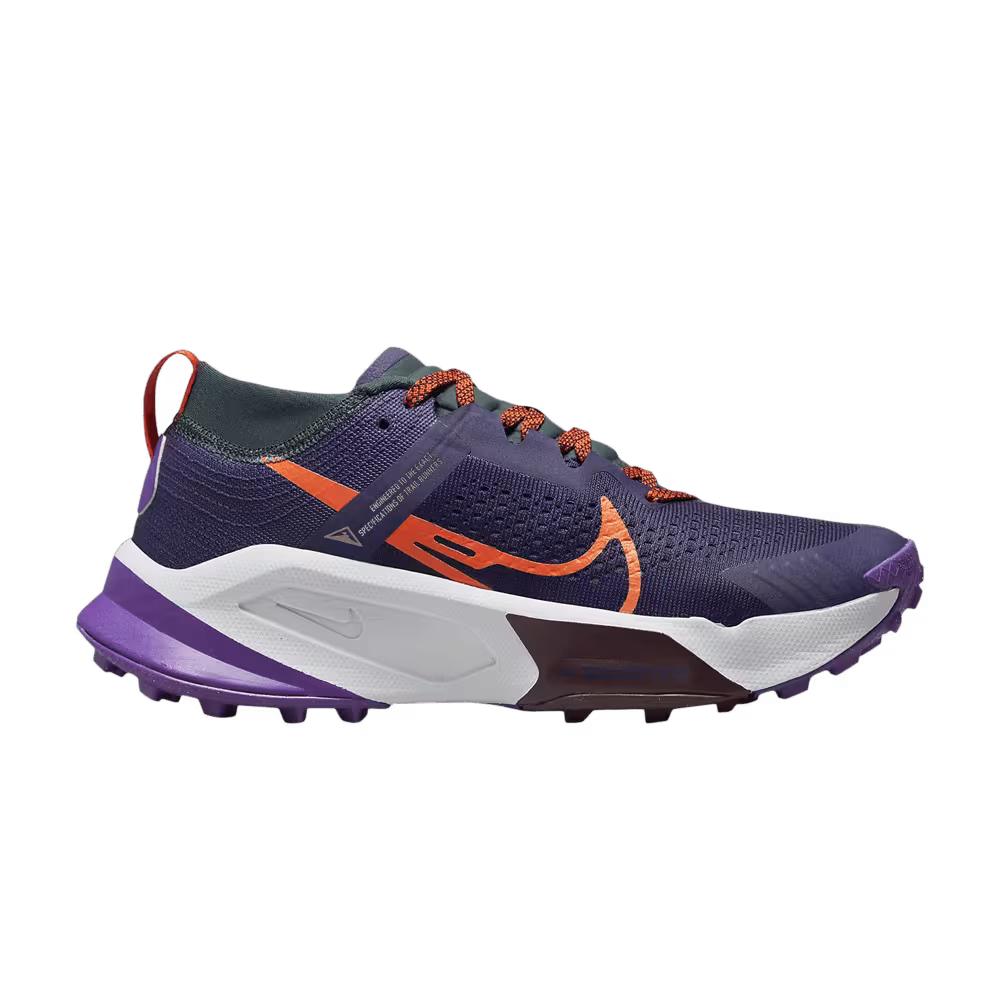 Nike Women's ZoomX Zegama Purple Ink Safety Orange