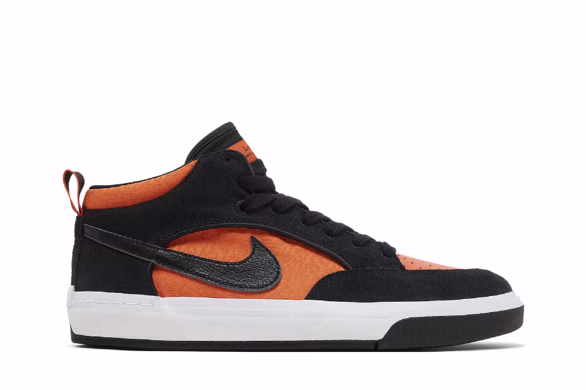 Nike React Leo SB Black Electro Orange, view 2