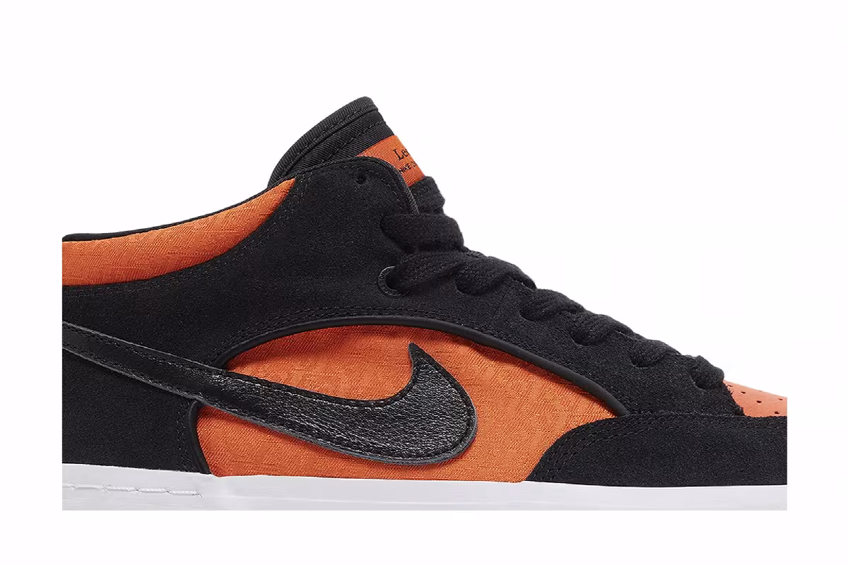 Nike React Leo SB Black Electro Orange, view 3