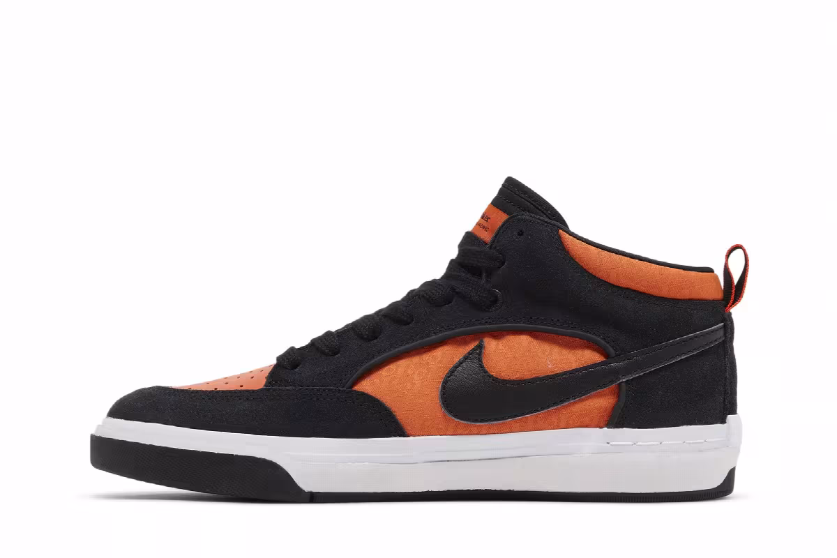 Nike React Leo SB Black Electro Orange, view 4