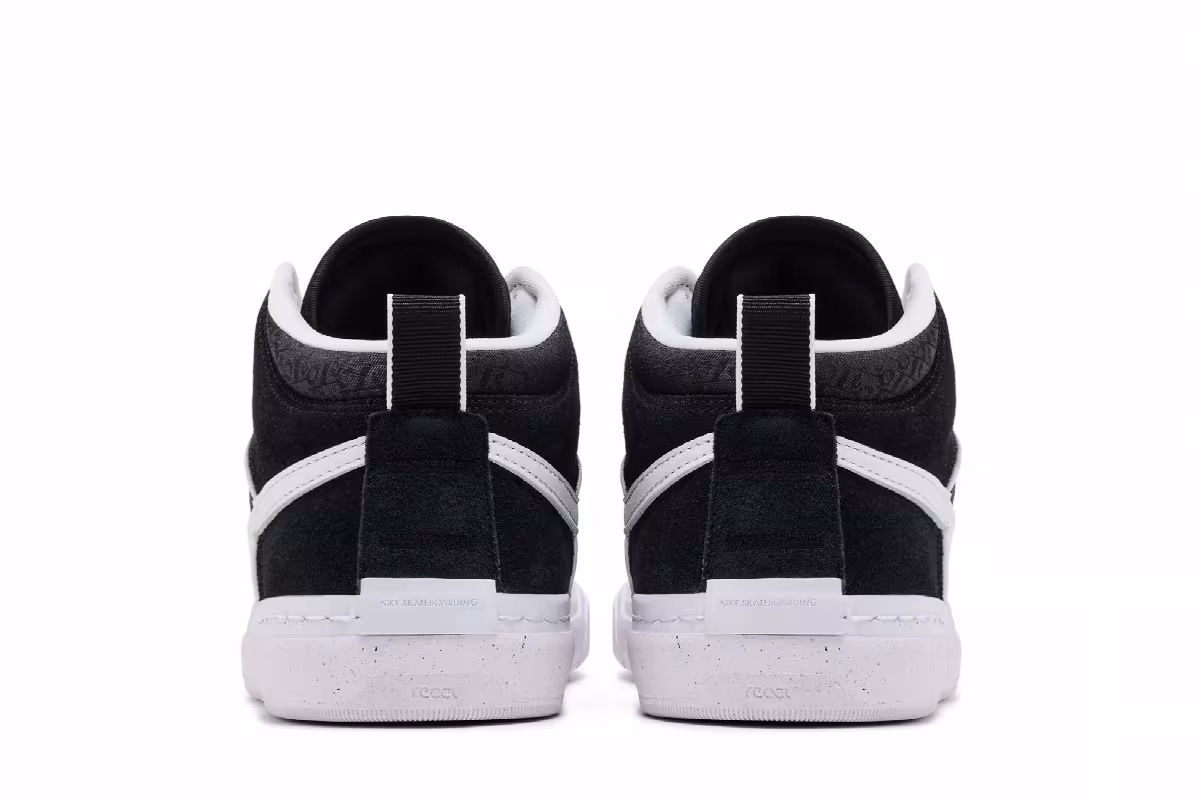 Nike React Leo SB Black White, view 7