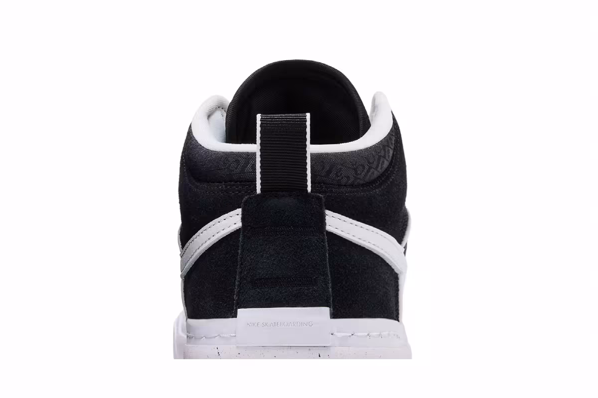 Nike React Leo SB Black White, view 8