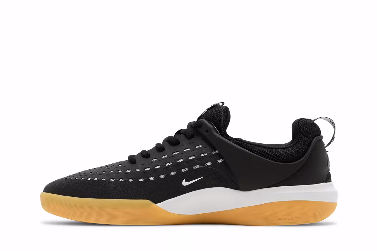Nike Zoom Nyjah 3 SB Black White Gum, view 4