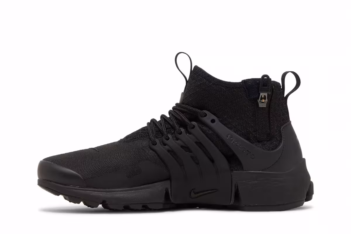 Nike Air Presto Mid Utility Triple Black, view 4
