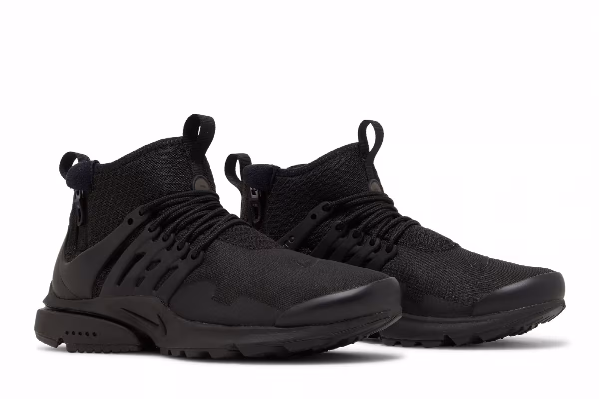 Nike Air Presto Mid Utility Triple Black, view 9