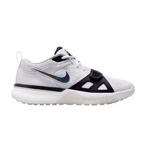 Nike Air Zoom Diamond Elite Turf 'White Iridescent - White Outlined Swoosh'