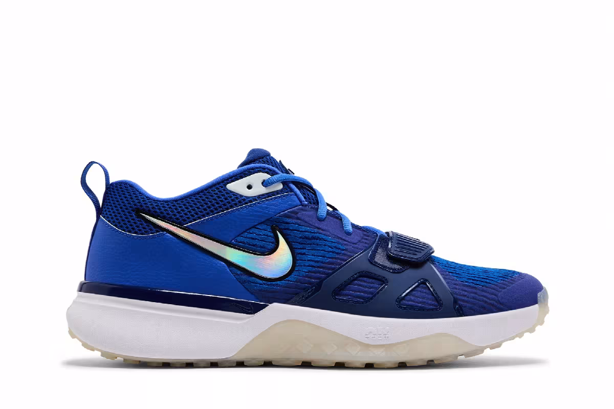 Nike Air Zoom Diamond Elite Turf Hyper Royal White, view 2