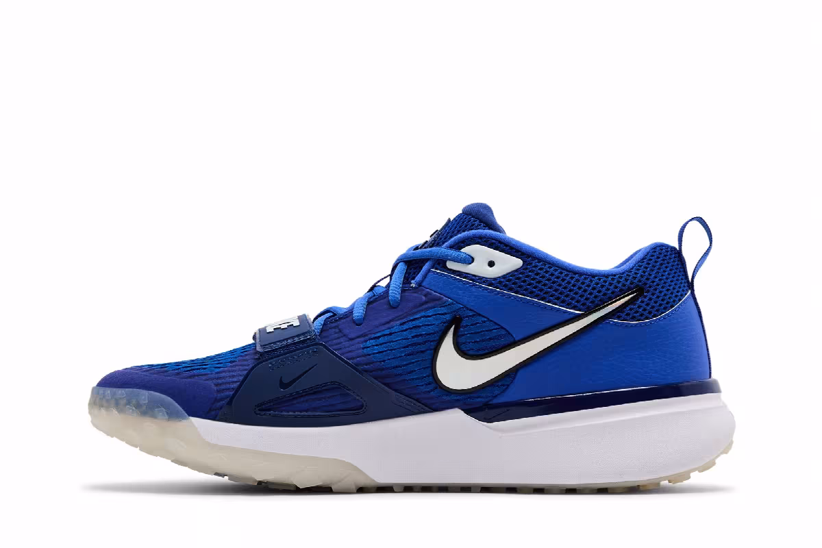Nike Air Zoom Diamond Elite Turf Hyper Royal White, view 4