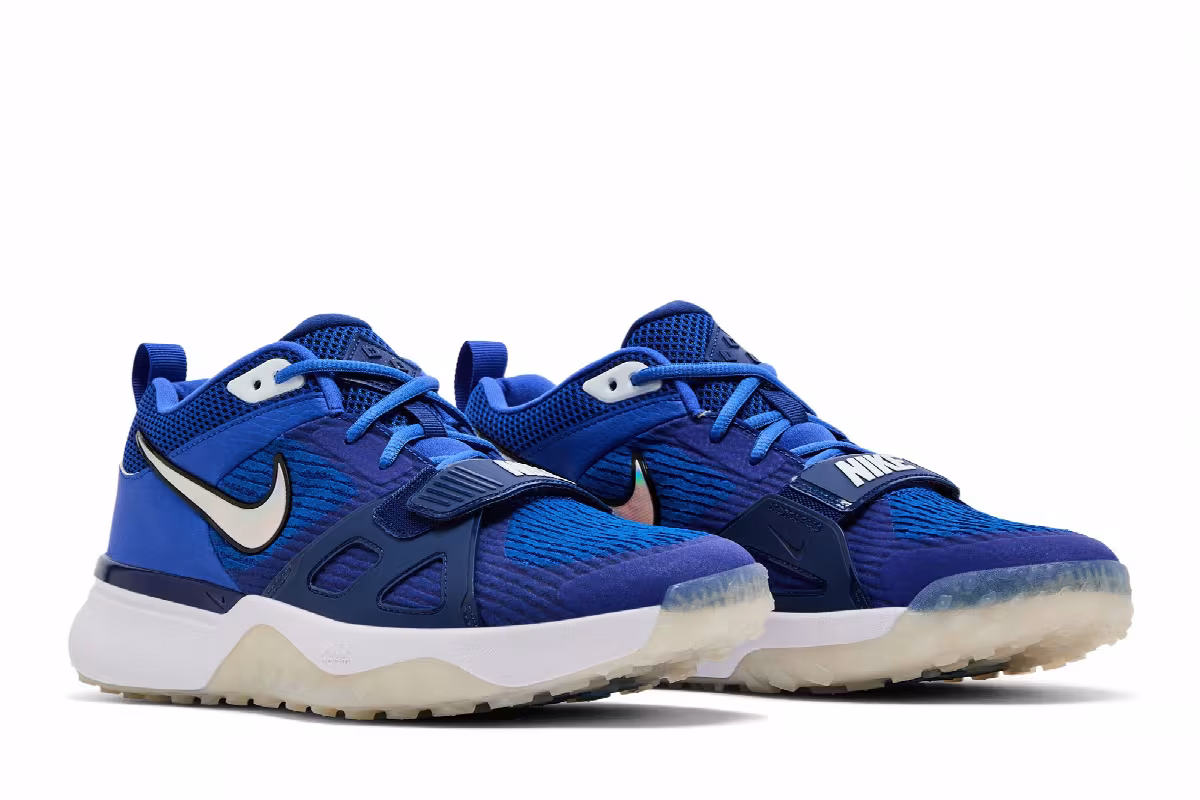 Nike Air Zoom Diamond Elite Turf Hyper Royal White, view 9