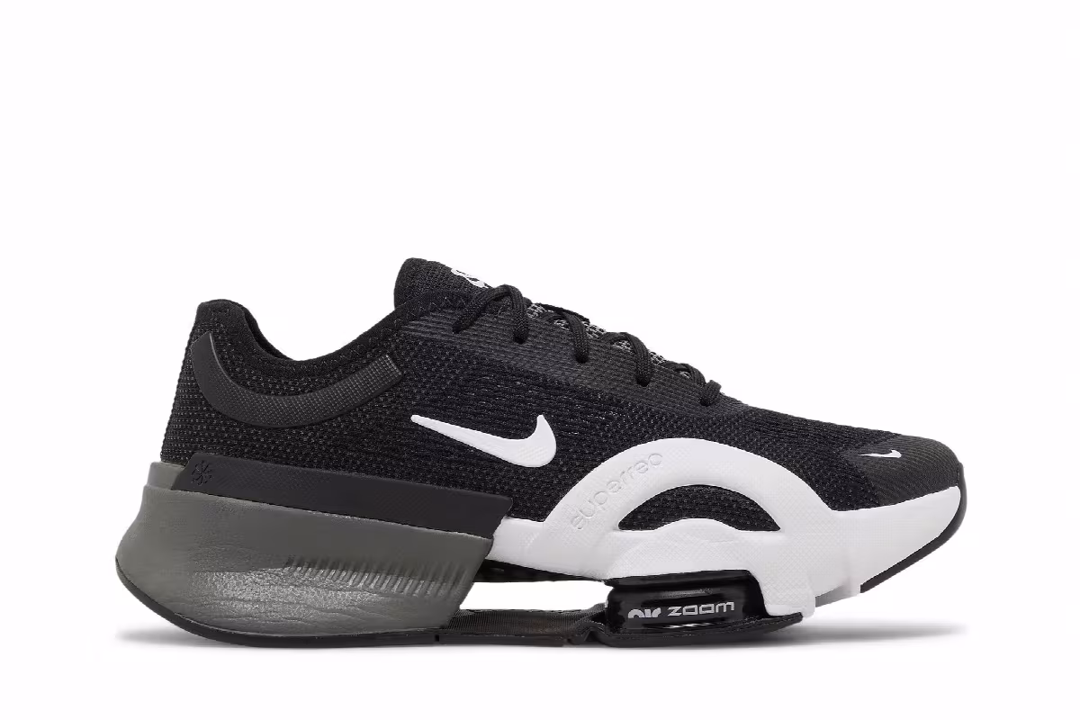Nike Women's Air Zoom SuperRep 4 Next Nature Black White, view 2
