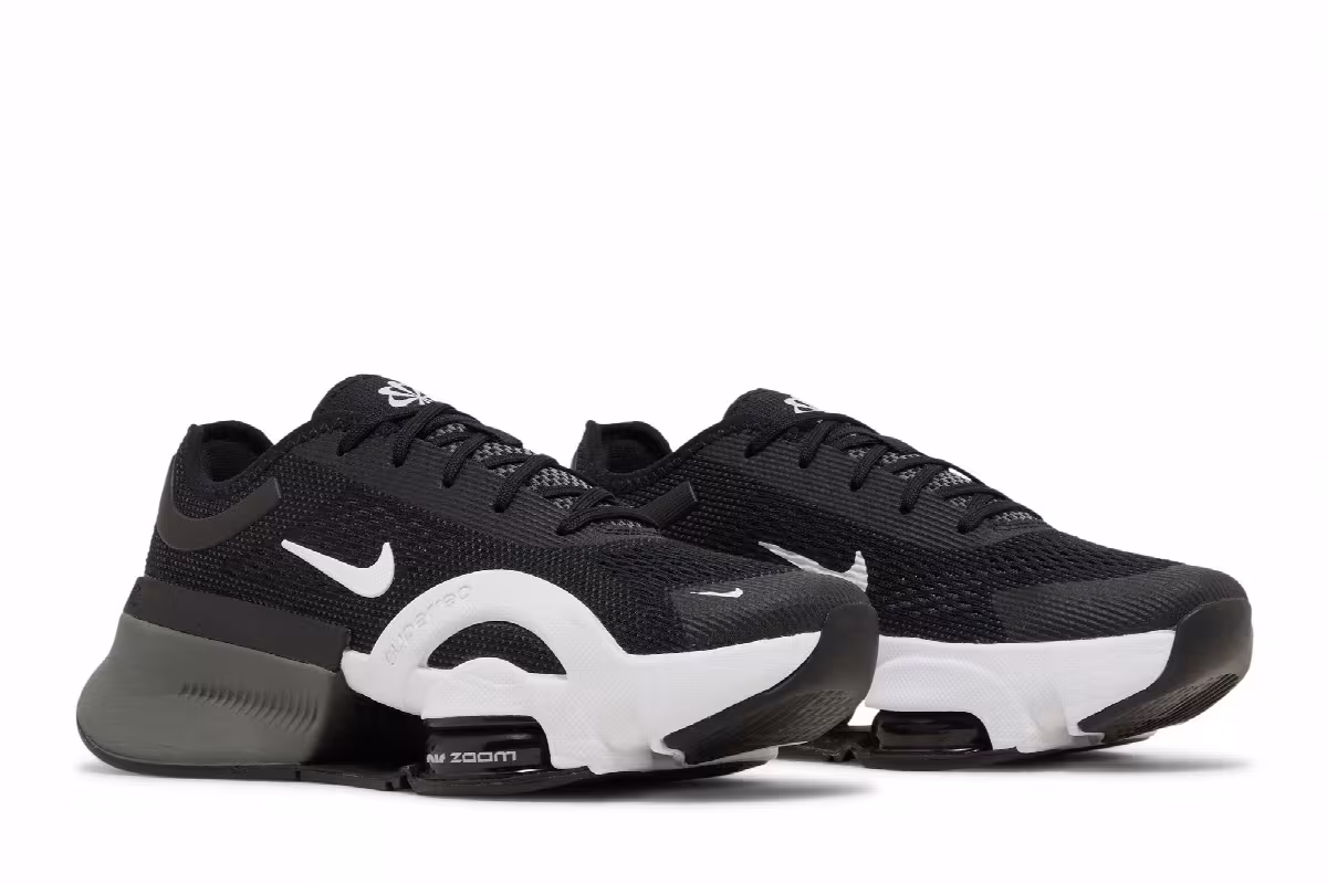 Nike Women's Air Zoom SuperRep 4 Next Nature Black White, view 9
