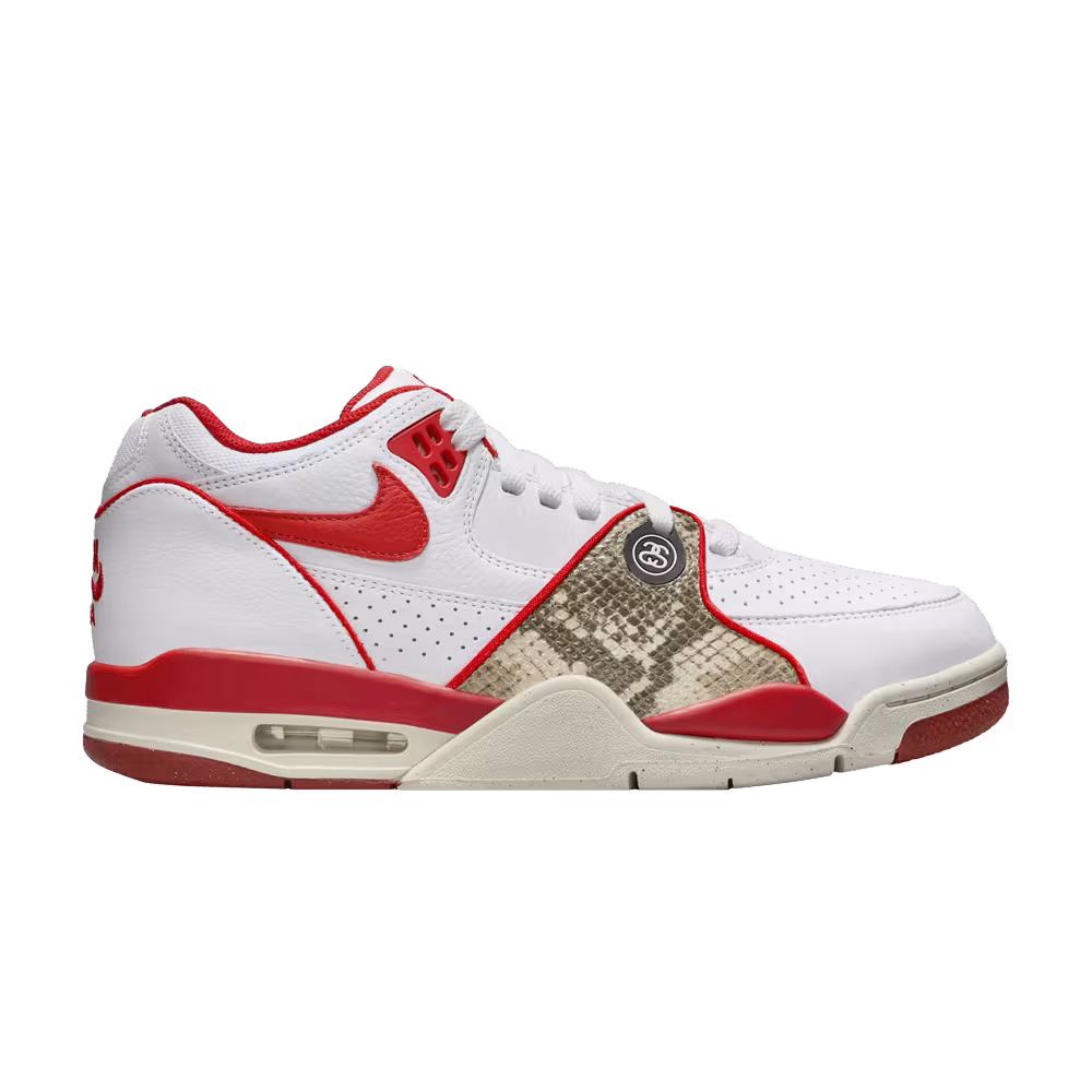 Stussy x Nike Air Flight 89 Low SP Habanero Red