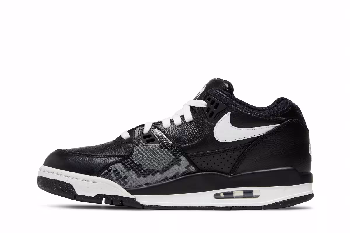 Stussy x Nike Air Flight 89 Low SP Black, view 4
