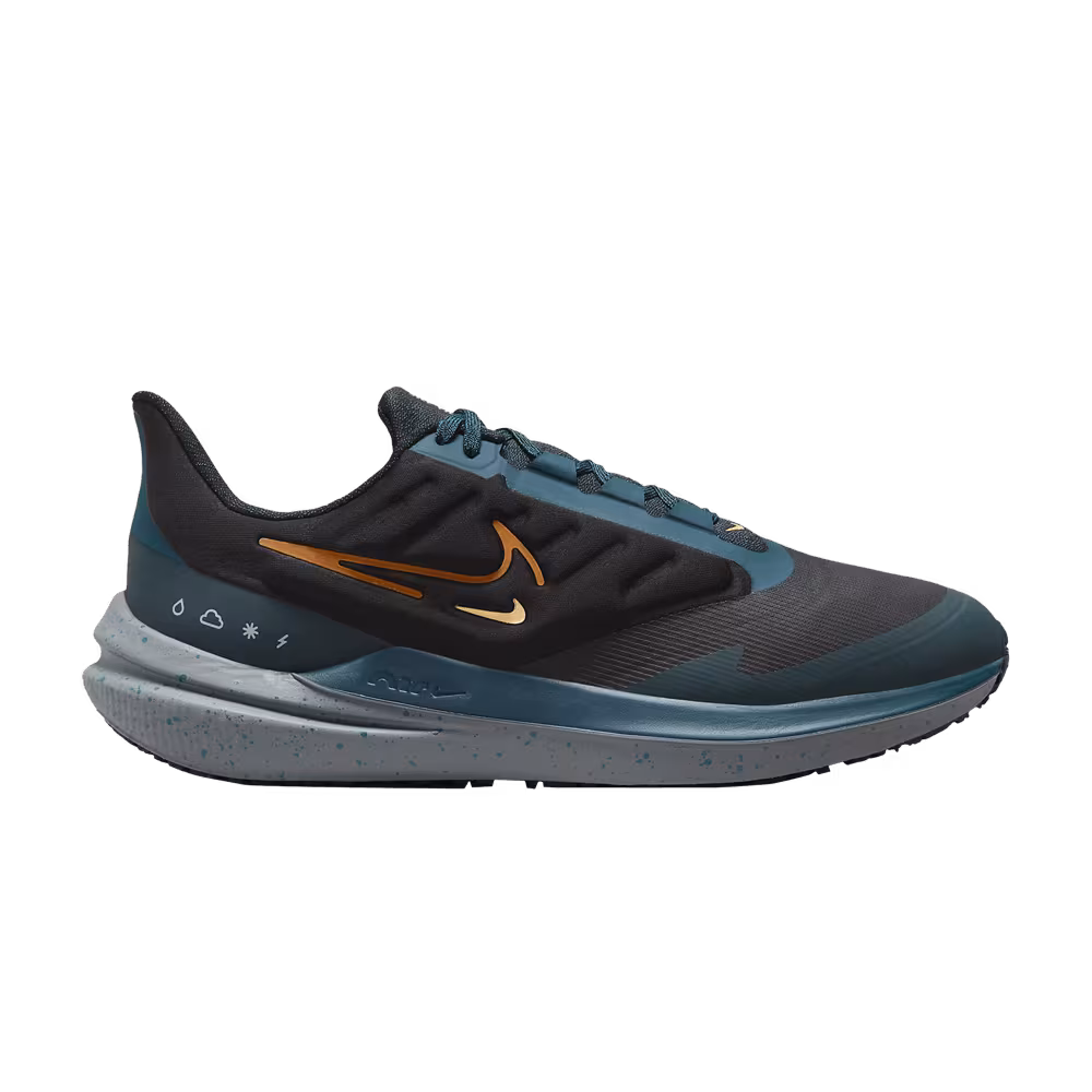 Nike Air Winflo 9 Shield Black Deep Jungle