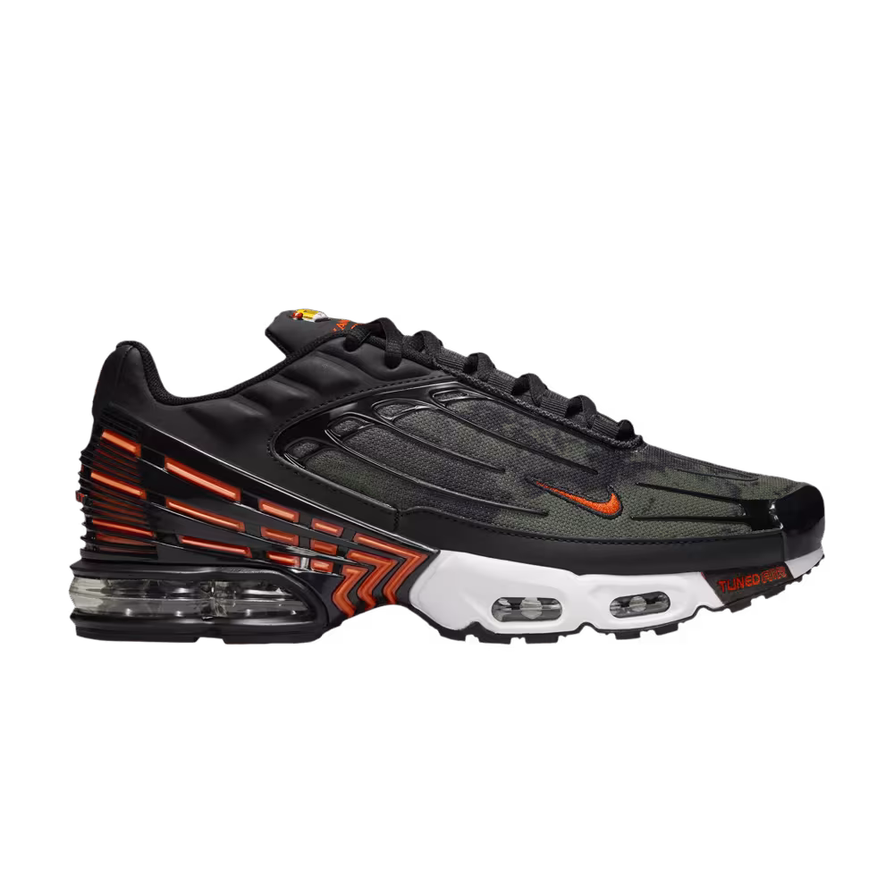 Nike Air Max Plus 3 Black Safety Orange Camo