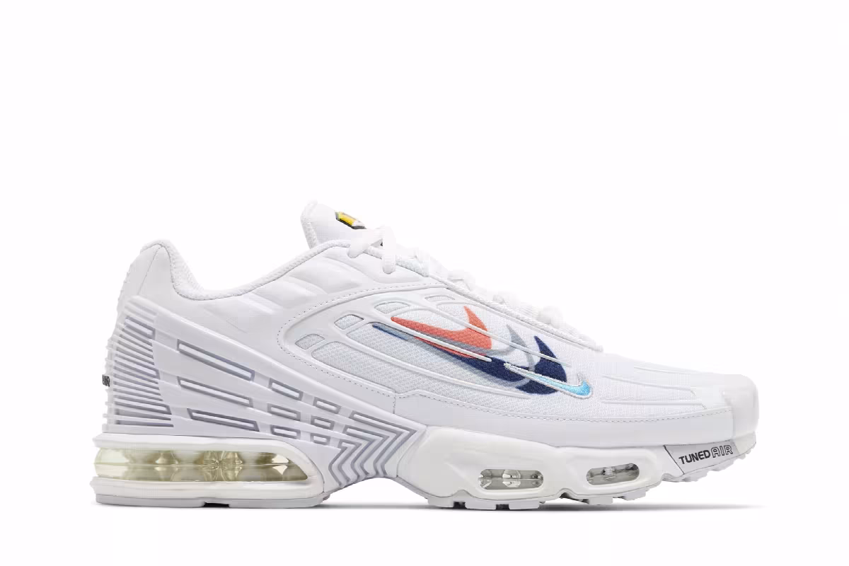 Nike Air Max Plus 3 Multi-Swoosh - White Midnight Navy, view 2
