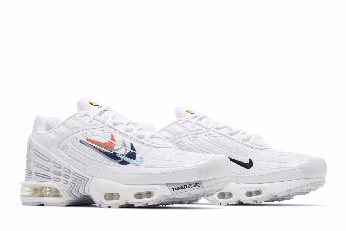 Nike Air Max Plus 3 Multi-Swoosh - White Midnight Navy, view 9