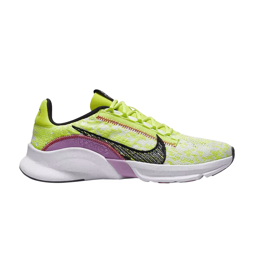 Nike Women's SuperRep Go 3 Flyknit Next Nature Volt Rush Fuchsia