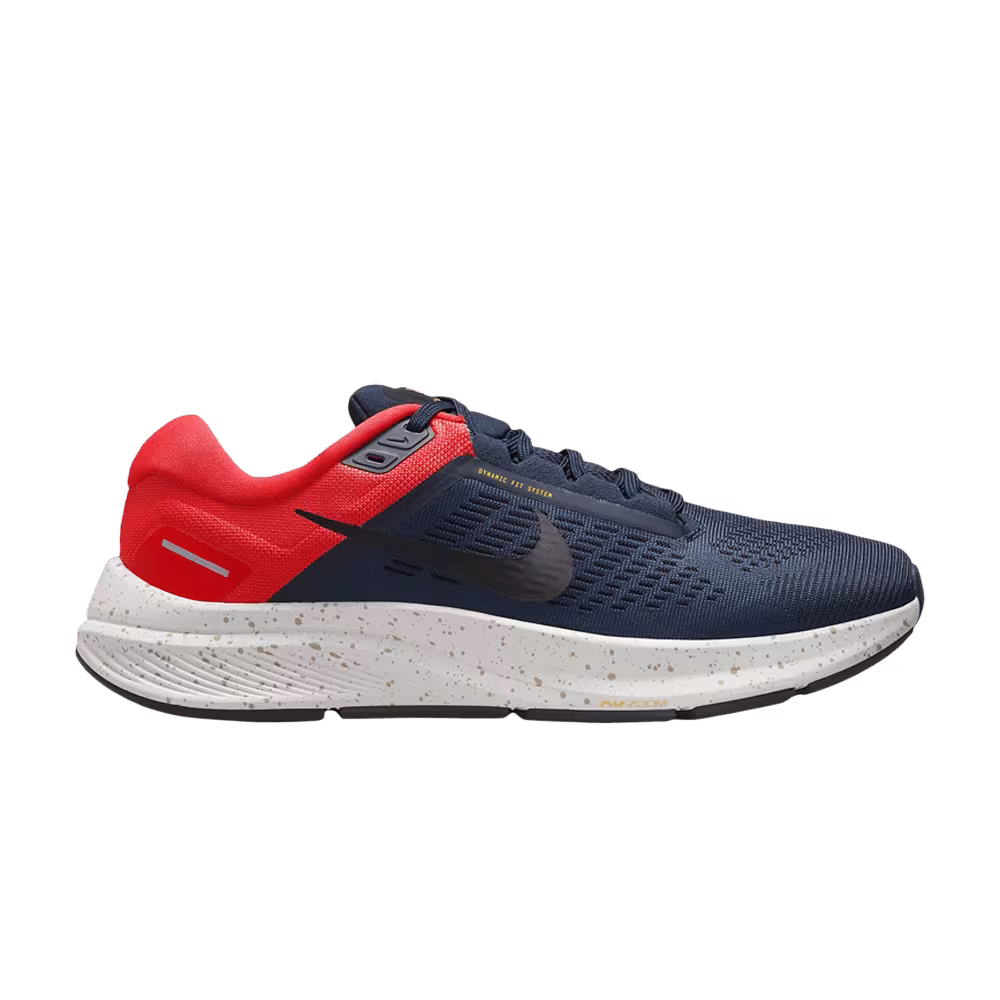 Nike Air Zoom Structure 24 Obsidian Bright Crimson
