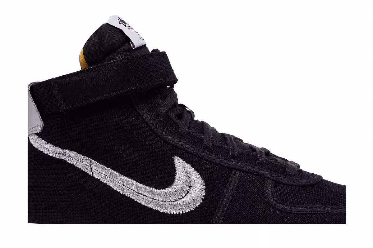 Stussy x Nike Vandal High Black, view 3