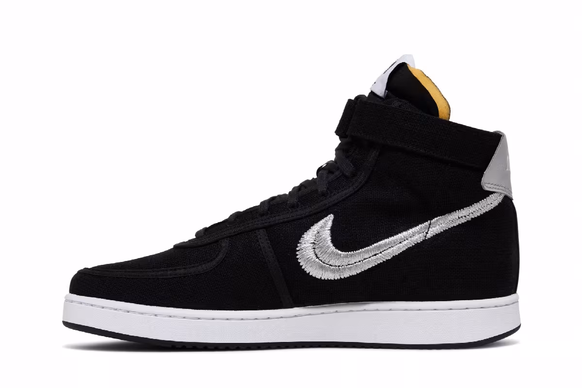 Stussy x Nike Vandal High Black, view 4