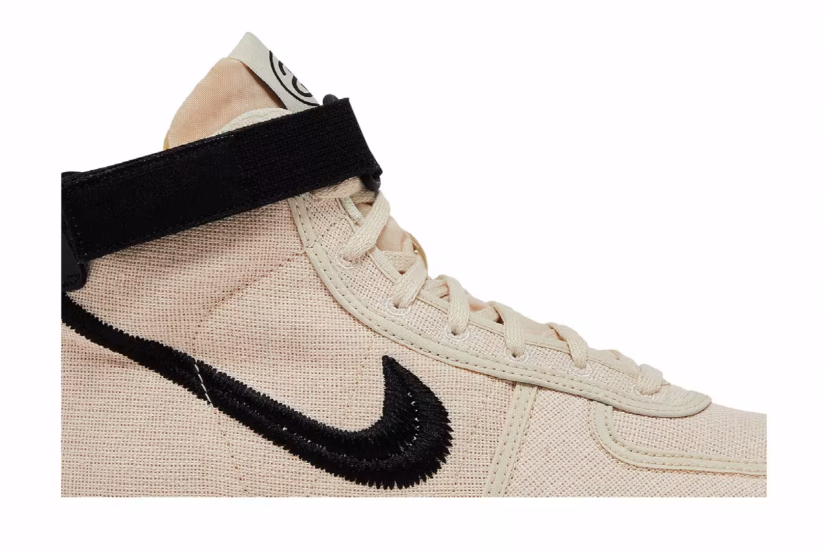 Stussy x Nike Vandal High Fossil, view 3